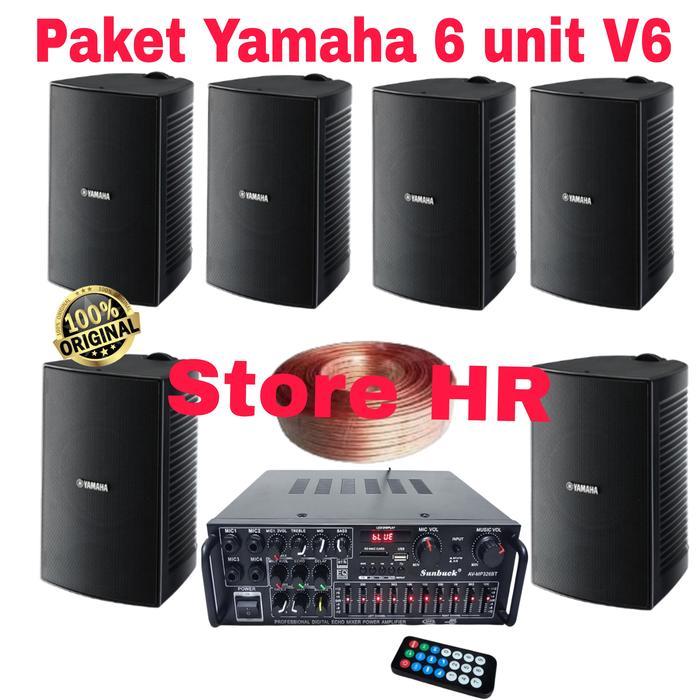 Paket Sound System Yamaha Cafe atau restoran 6 Unit bisa Speaker ori