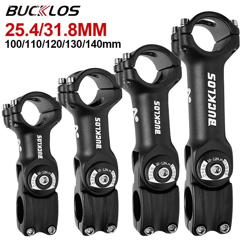 BUCKLOS Bike Stem Adjustable MTB BMX Handlebar Table CNC Durable Bicycle Handle Bar Power Stems Alum