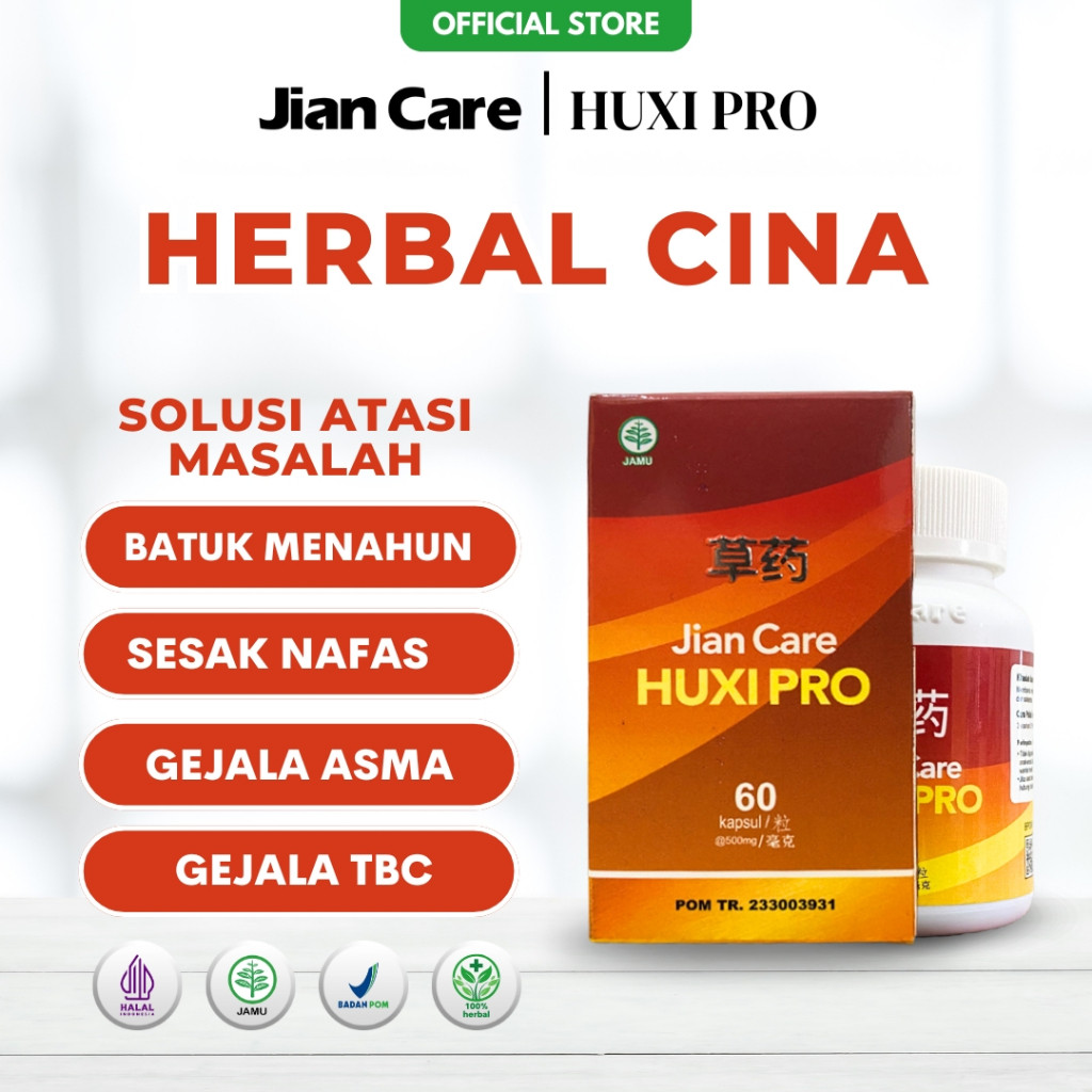 Jian Care Huxipro - Obat Cina Herbal Untuk Meredakan Masalah Pernapasan Tbc Batuk Menahun By Lancar