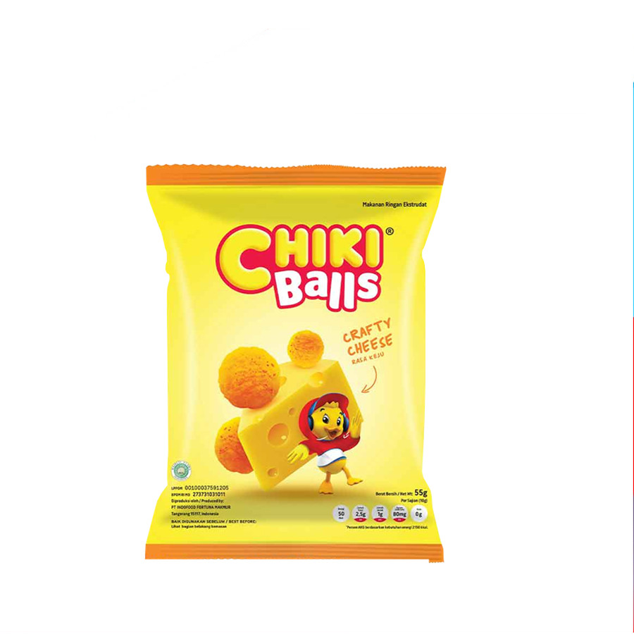 [UniGrosir] Chiki Snack Balls Crafty Cheese 55 gr Bola Keju