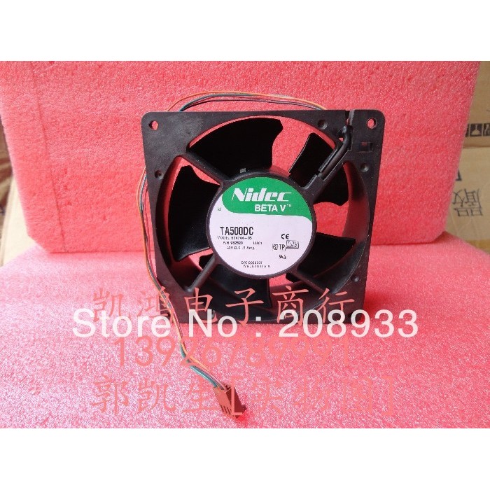 For nidec TA500DC B3474435 48V 05A 13CM 12750 fourwire cooling fan