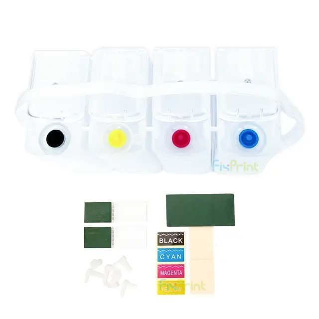 FixPrint Tabung Infus Kotak 4 Warna 500ml Tabung Printer Modif Infus Ink Tank  Ukuran 500 ml Compati