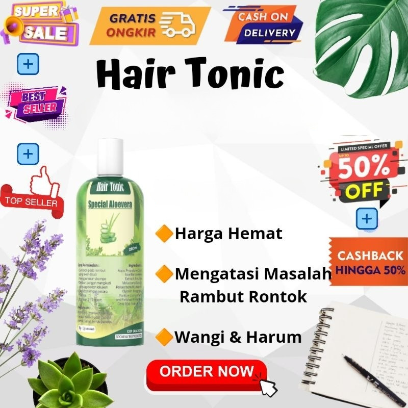 HAIR TONIC SALON 60ML - HAIR TONIC RAMBUT RONTOK - VITAMIN RAMBUT RONTOK - SERUM RAMBUT RONTOK - PER