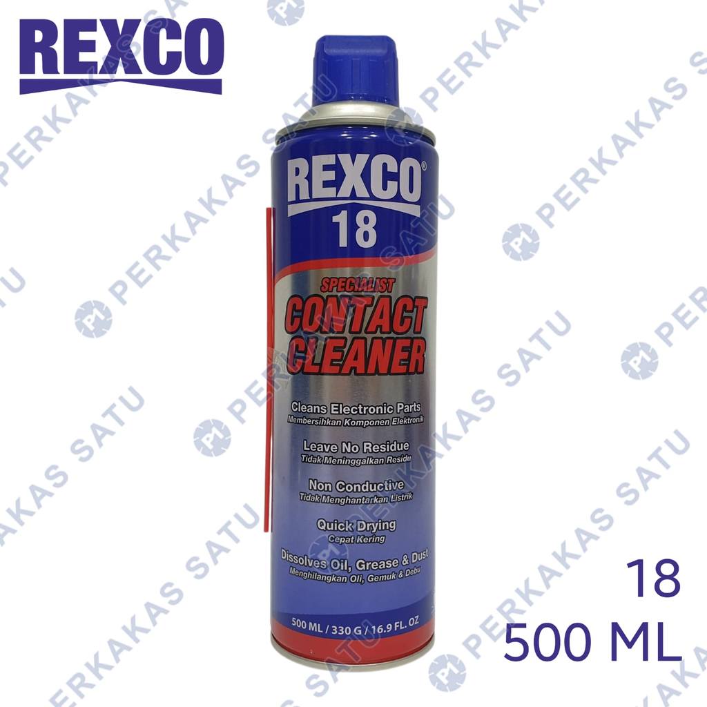REXCO 18 CONTACT CLEANER 500 ML PEMBERSIH KOMPONEN REXCO18 500ML