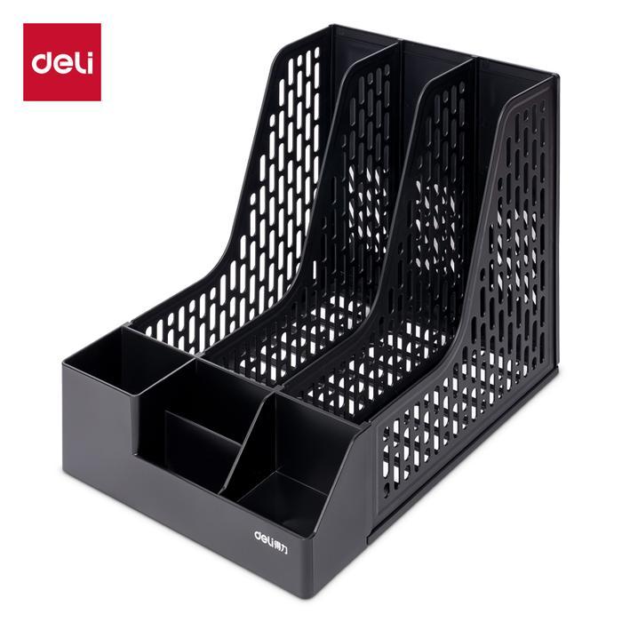 Deli  File Box / File Tray / File Organizer / Rak Box / Rak Penyimpanan Pena / Rak File Bahan Plasti