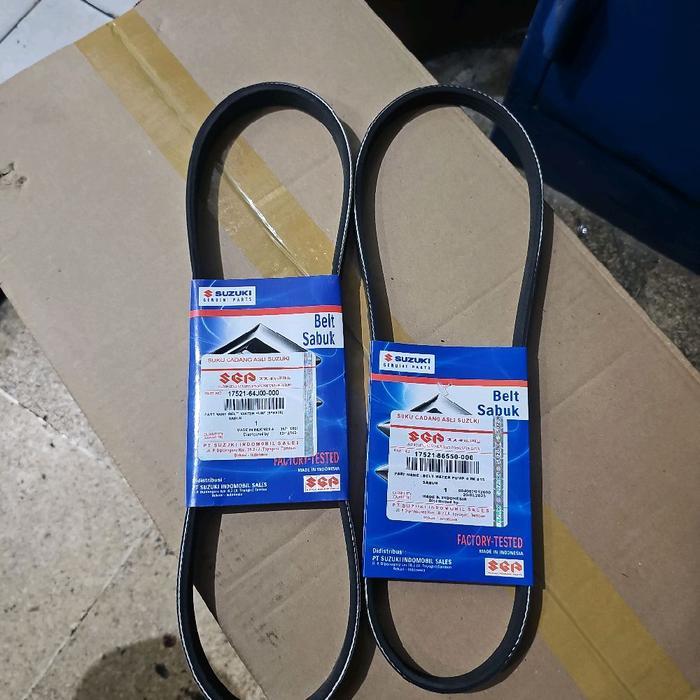 Van Belt Set Ac dan Dinamo suzuki Swift Old   17521-86550 & 17521-64J00 PASSS
