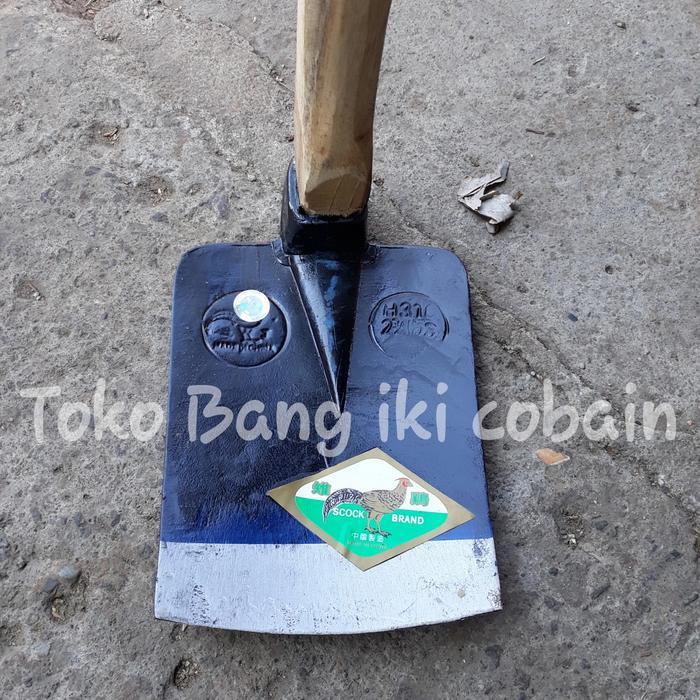 Cangkul pacul baja asli cap ayam dan gagang