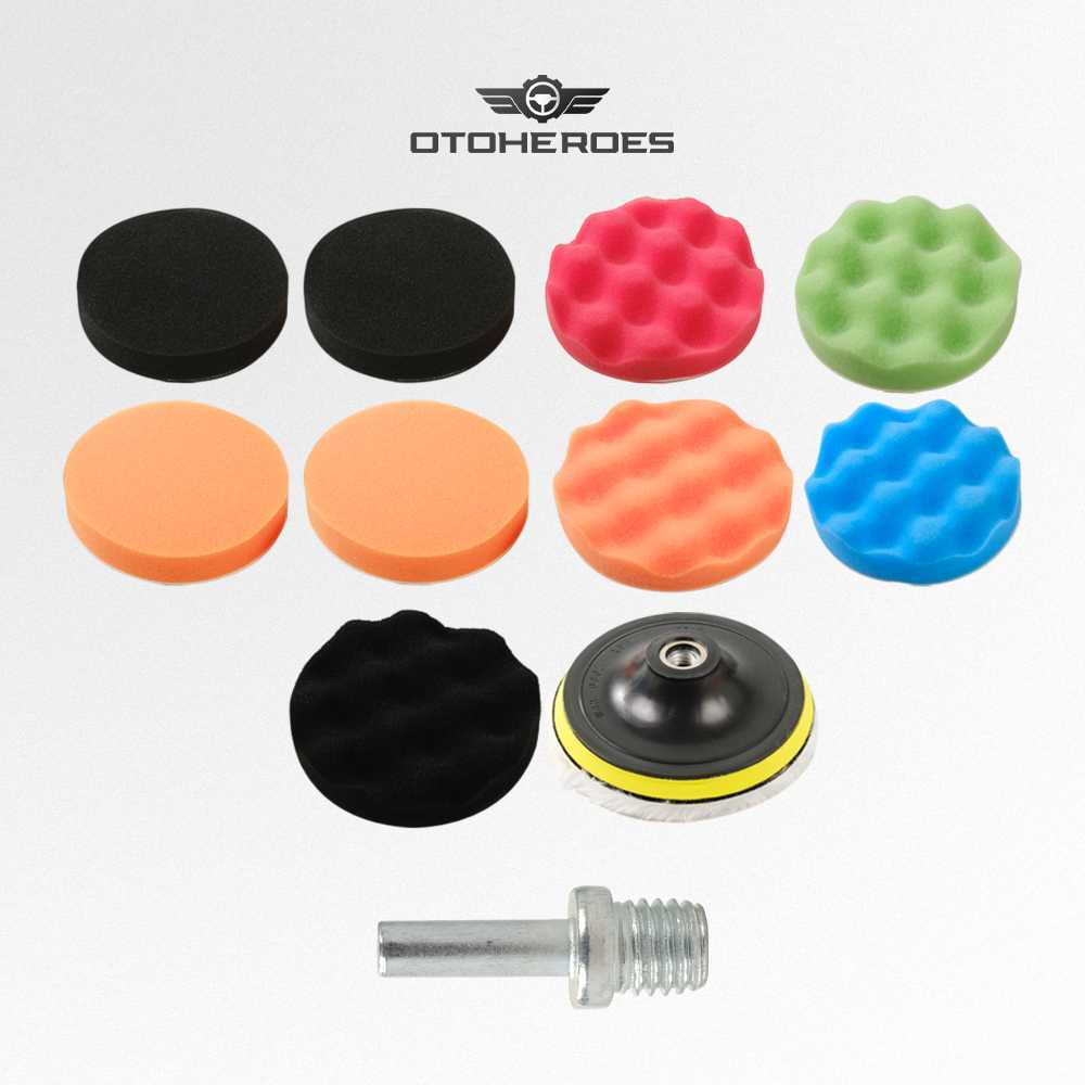 OTOHEROES 10 PCS Spons Poles Mobil Spons Poles Motor Busa Poles Mobil Pad Poles Mobil Kain Poles Mob