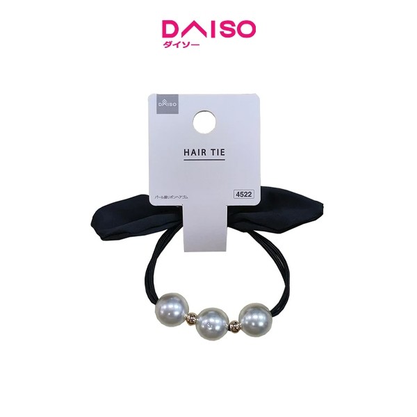 Daiso Imitation Pearl Ribbon Hair Tie