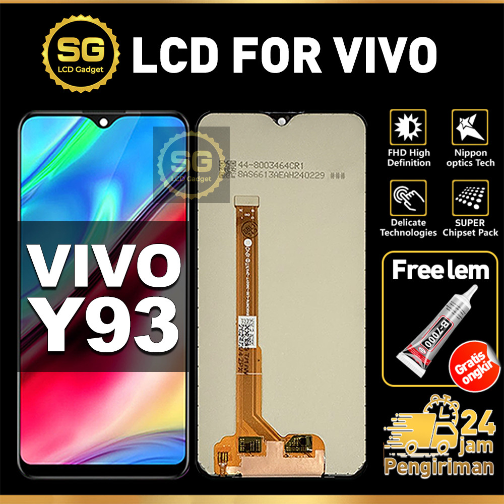 SG LCD VIVO Y93 Fullset HP Touchscreen VIVO Y93 Free Lem Glass Touch Screen Digitizer COD