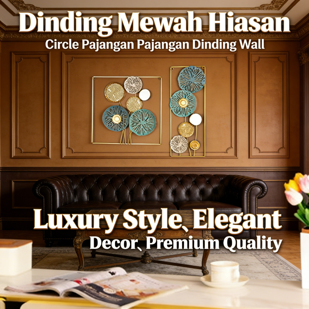 Pajangan Dinding Mewah / Hiasan dinding Wall Decor Circle