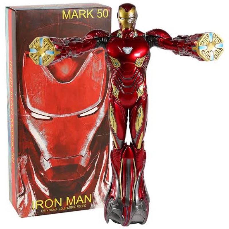 Bermain|| action figure ironman mark 50 box