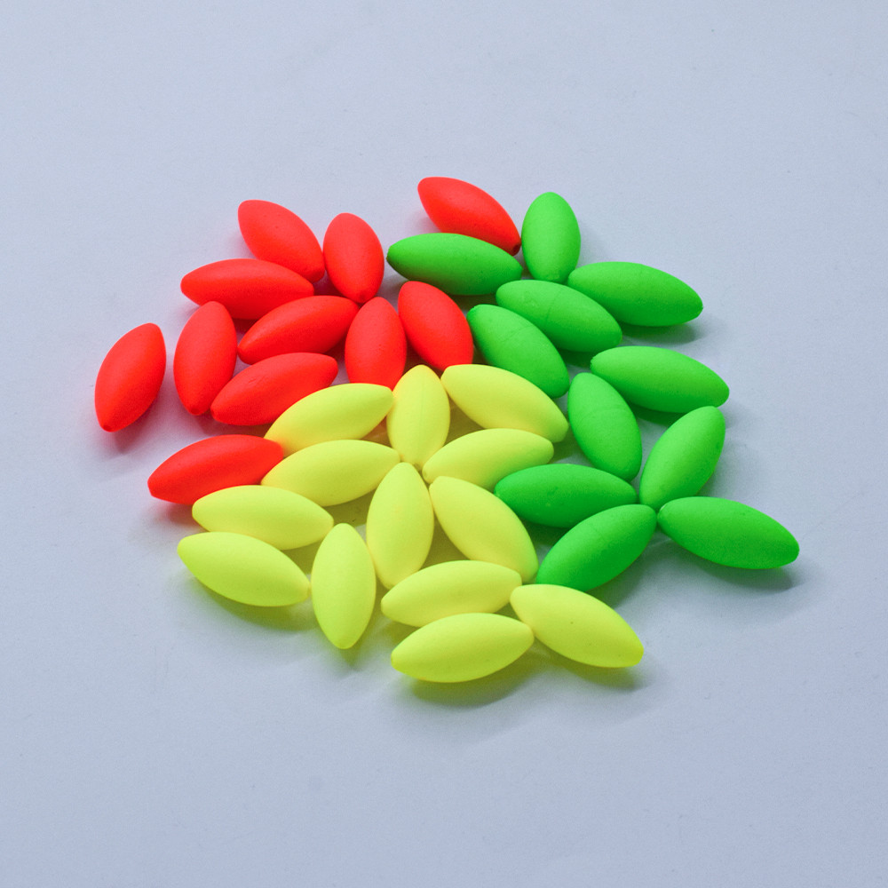 50 pieces of high-quality foam fishing buoys, olive fishing buoys, high-quality fishing line accesso