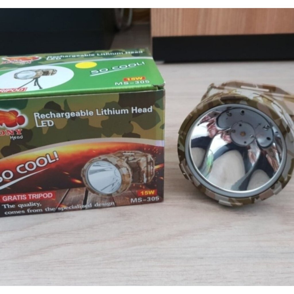 Senter Kepala DONY MS-305 SO COOL LED/Headlamp Dony 15 Watt Loreng