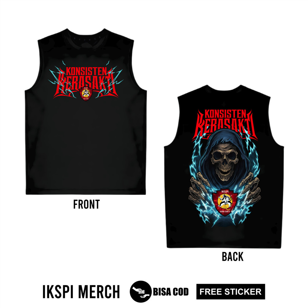 KAOS SINGLET IKSPI KONSISTEN KERA SAKTI SINGLET IKSPI TERBARU -  SINGLET IKSPI LAMBANG - SINGLET IKS