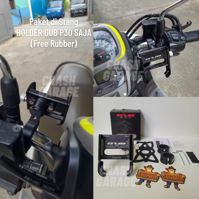 GUB P30 - Holder GUB P30 - Holder HP Motor GUB P30 Allumunium Alloy - Holder Gub P30, Merah