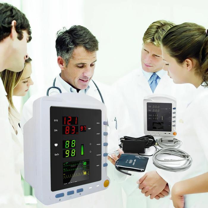 CONTEC Medical CMS5100 Patient Monitor w/NIBP SPO2 Blood Oxygen Pulse