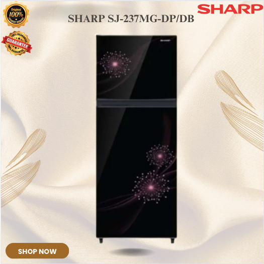 Kulkas 2 Pintu Sharp SJ-237MG DP|DB - Kulkas Berdaya Simpan Besar