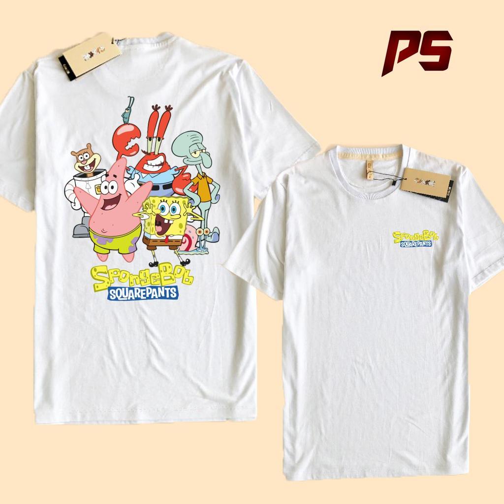 Kaos Spongebob Squarepants  Patrick Sandy Mr Krabs Squidward Plankton Gary