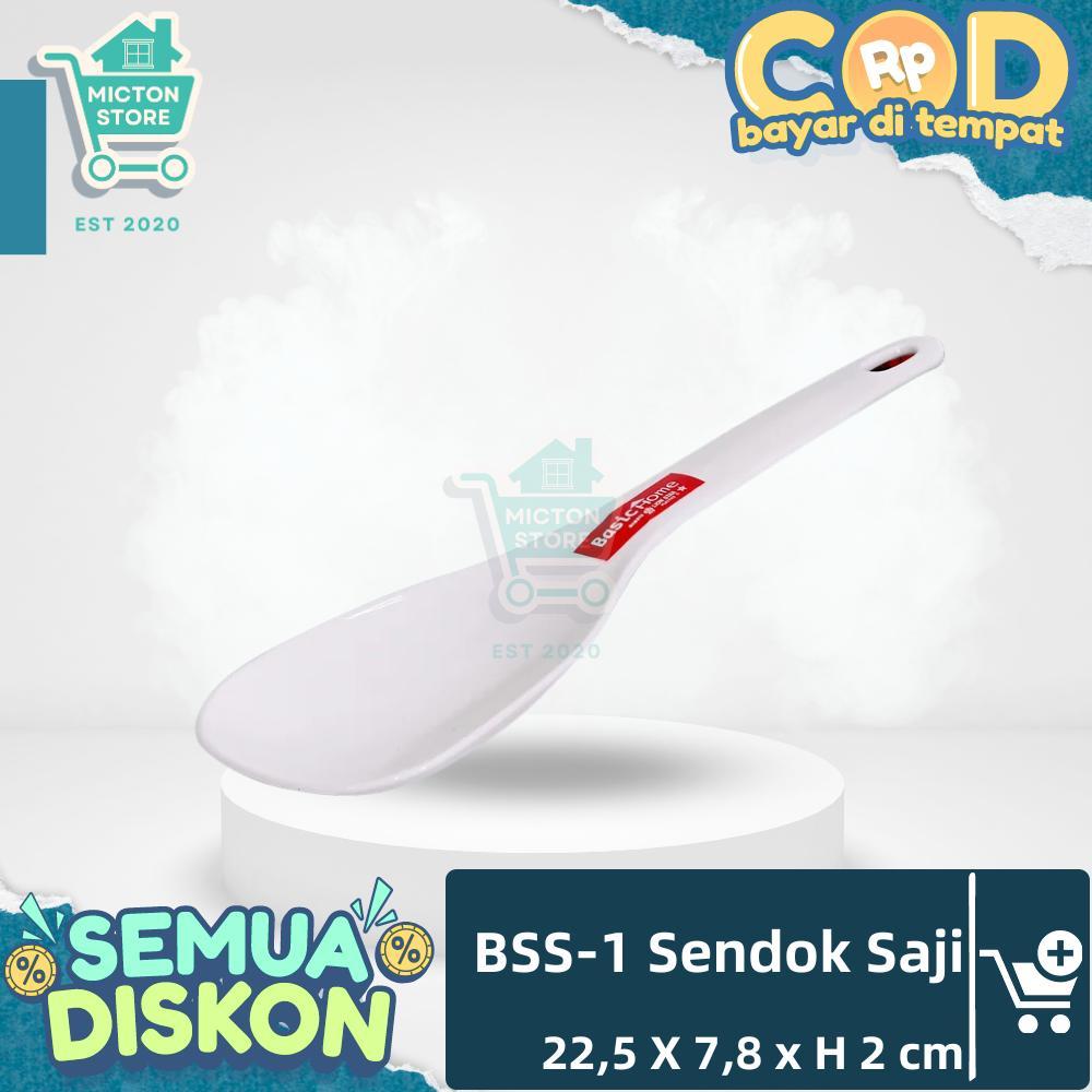 MICTON Lion Star Basic Home BSS-1 Sendok Saji Plastik Food Grade Sendok Besar Serving Spoon Tahan Pa