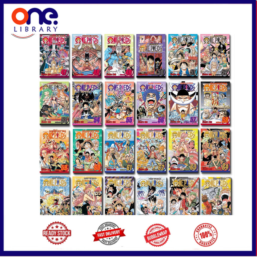 One Piece manga, Vol.1-100 (English Version)