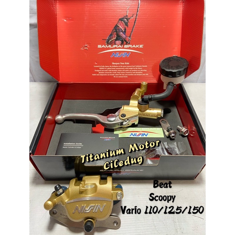 Paketan Master Rem NISSIN SAMURAI Plus KALIPER NISSIN SAMURAI BEAT / SCOOPY / VARIO 110 / 125 / 150