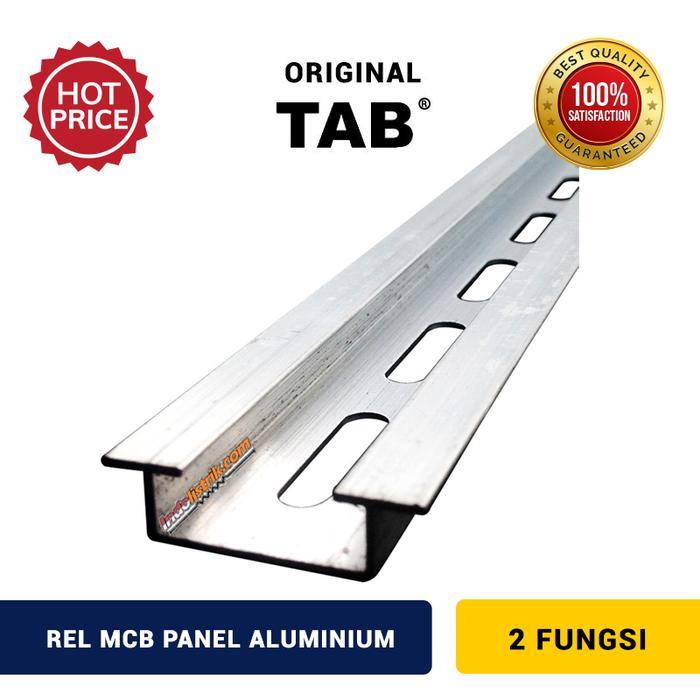 Rel MCB Panel Aluminium 2 fungsi (tebal 1.1mm) 1m