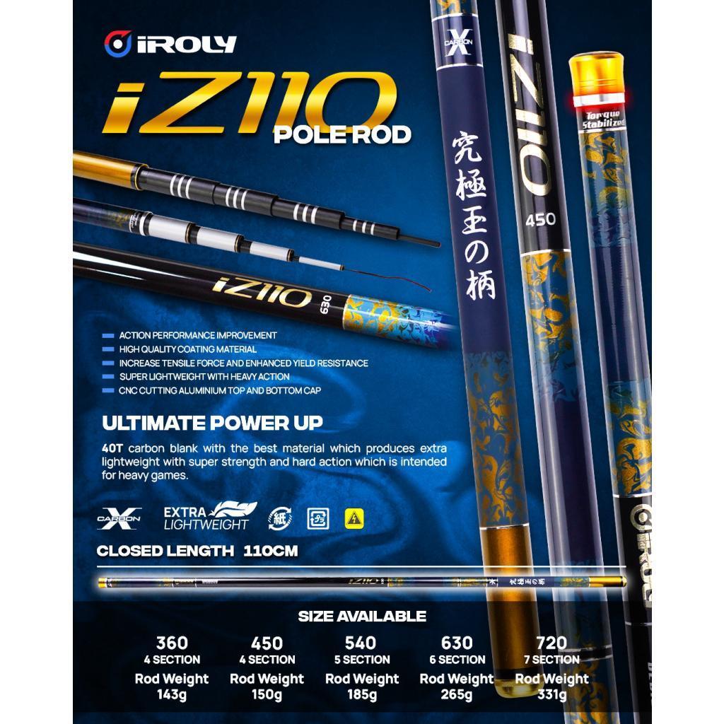 JORAN TEGEK IROLY iZ110 POLE ROD 360 | 450 | 540 | 360