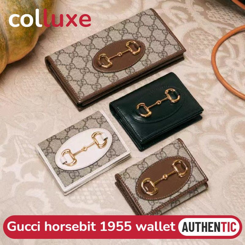 Dompet Gucci Horsebit 1955 Pemegang Kartu Dompet Wanita
