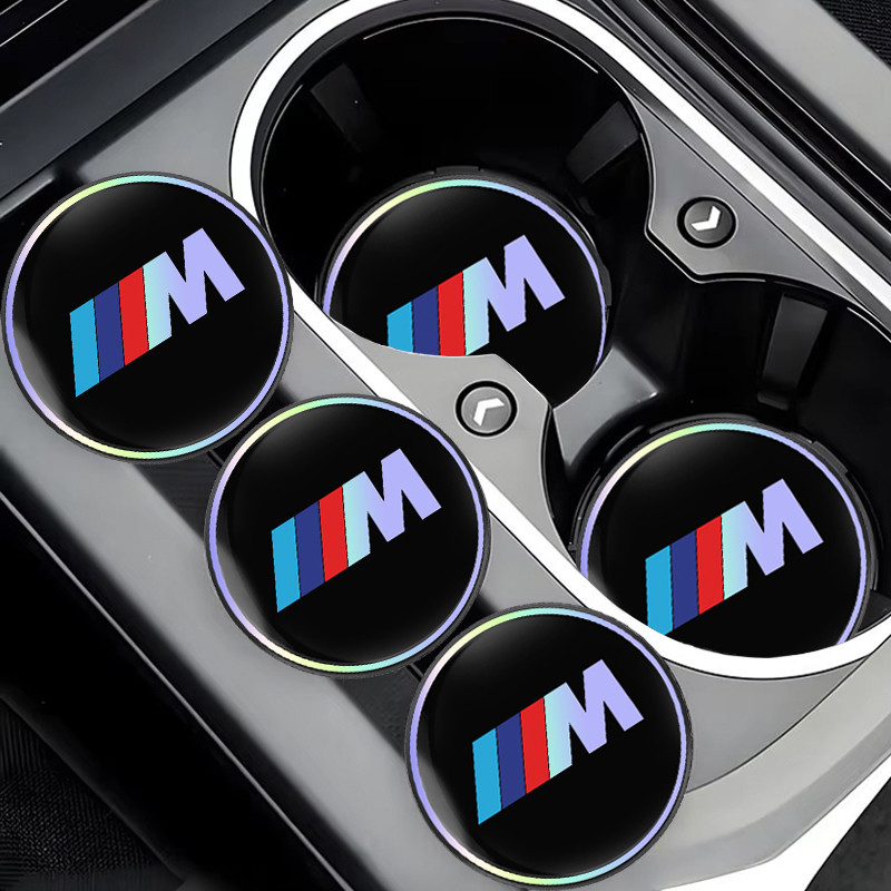 Car Water Cup Pad Color Gradient Coaster Interior Accessories For BMW X1 X2 X3 X5 X4 X6 X7 G30 G20 G