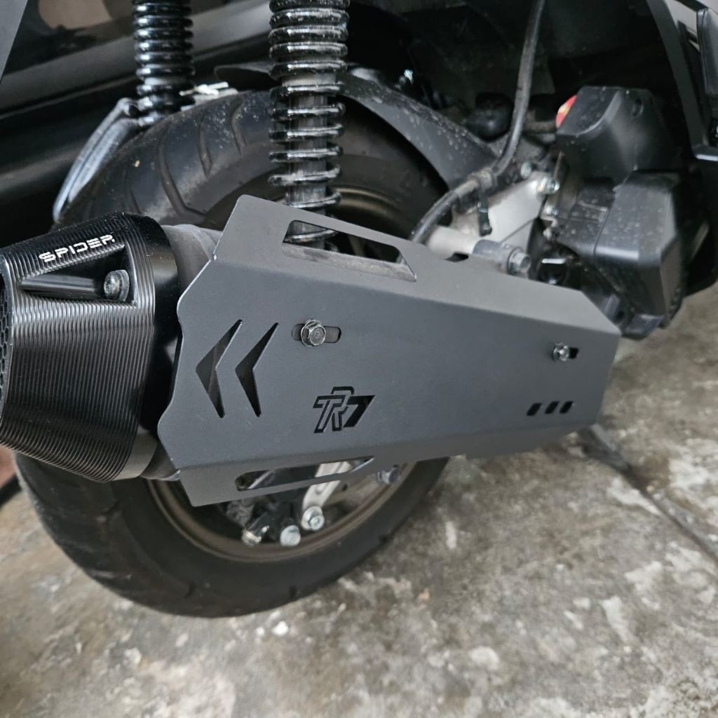 TMP Exhaust Tameng Pelindung Knalpot Cover Knalpot Besi Nmax Old, Nmax New, Nmax Turbo, Lexi, Aerox,