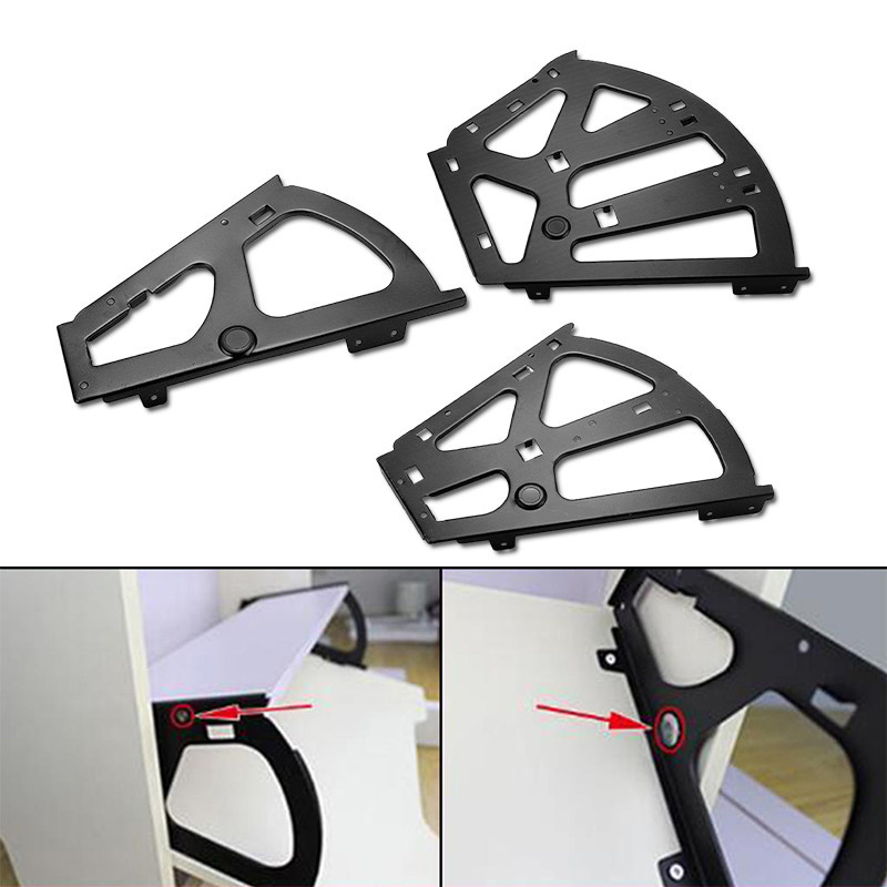 Braket Rak Sepatu Lipat 2 Pcs Engsel Putar Lemari Sepatu Model Kipas Fitting Lemari Bahan Baja Kuat