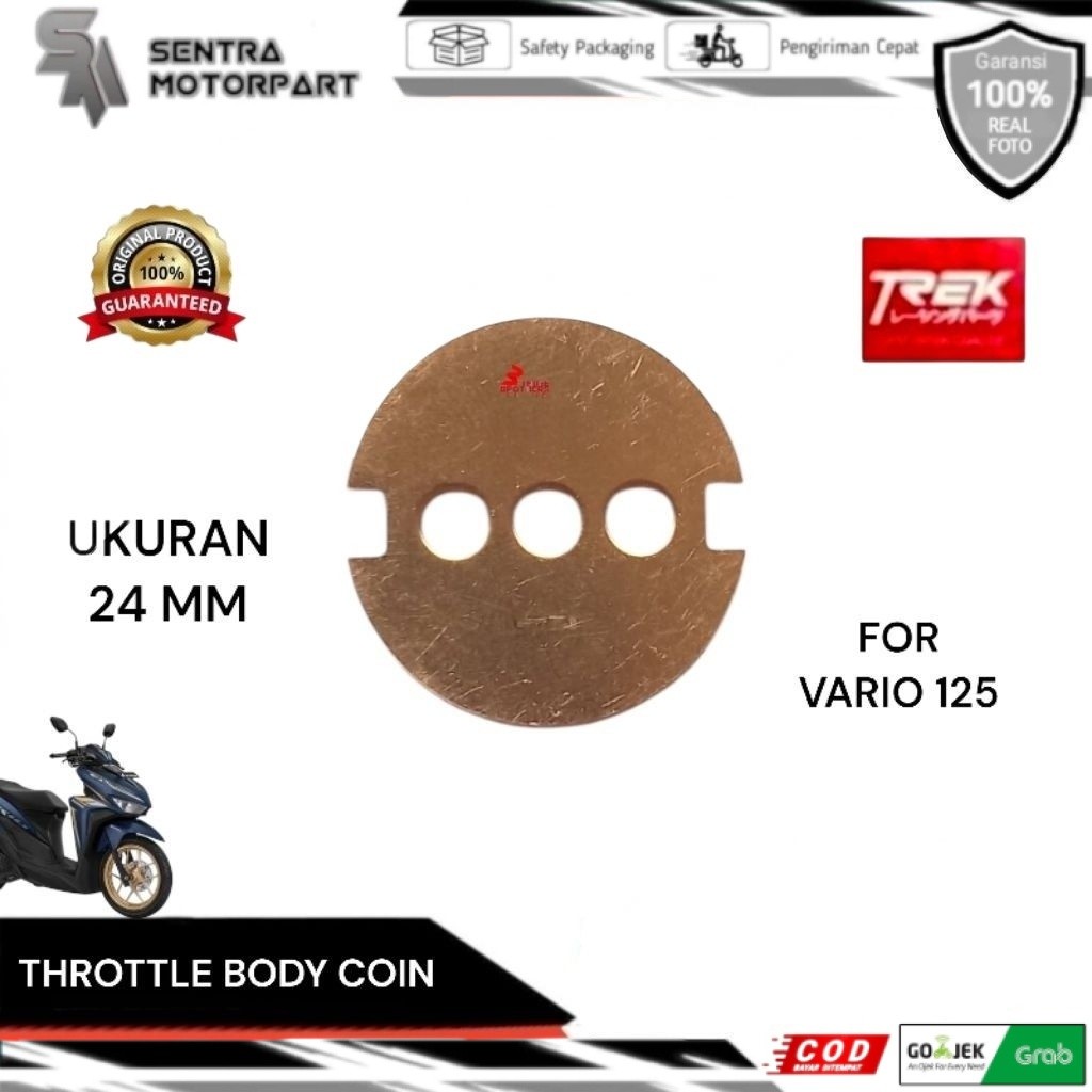coin koin throttle body vario 125 supra x 125 fi blade 125 fi injeksi 24MM original