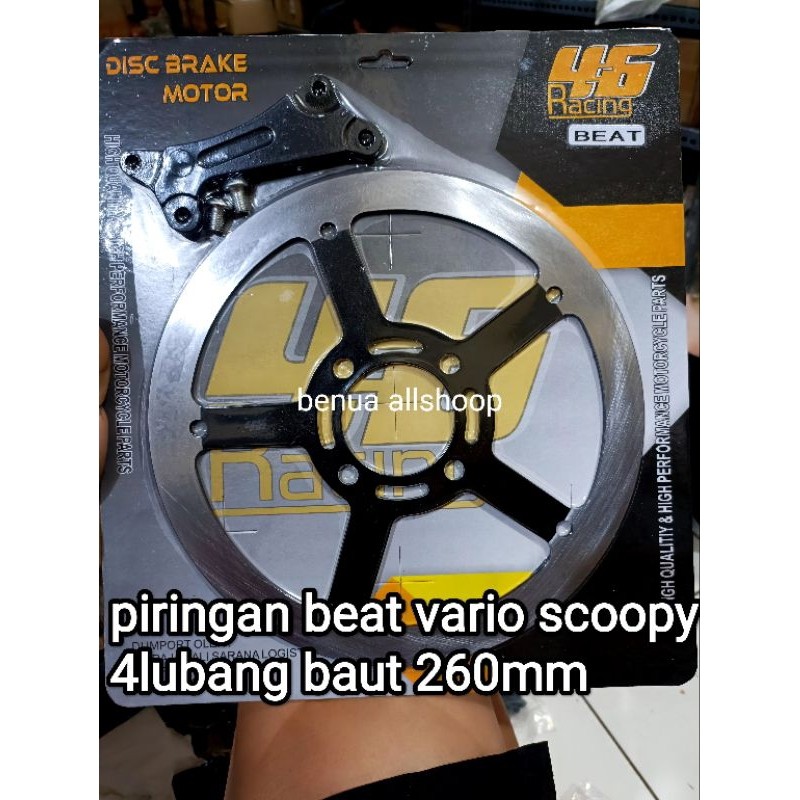PIRINGAN DISC CAKRAM 260MM BUTA 46 BEAT VARIO SCOOPY MIO J MIO M3 MIO SOUL GT115 3 BAUT DISC/PIRINGA