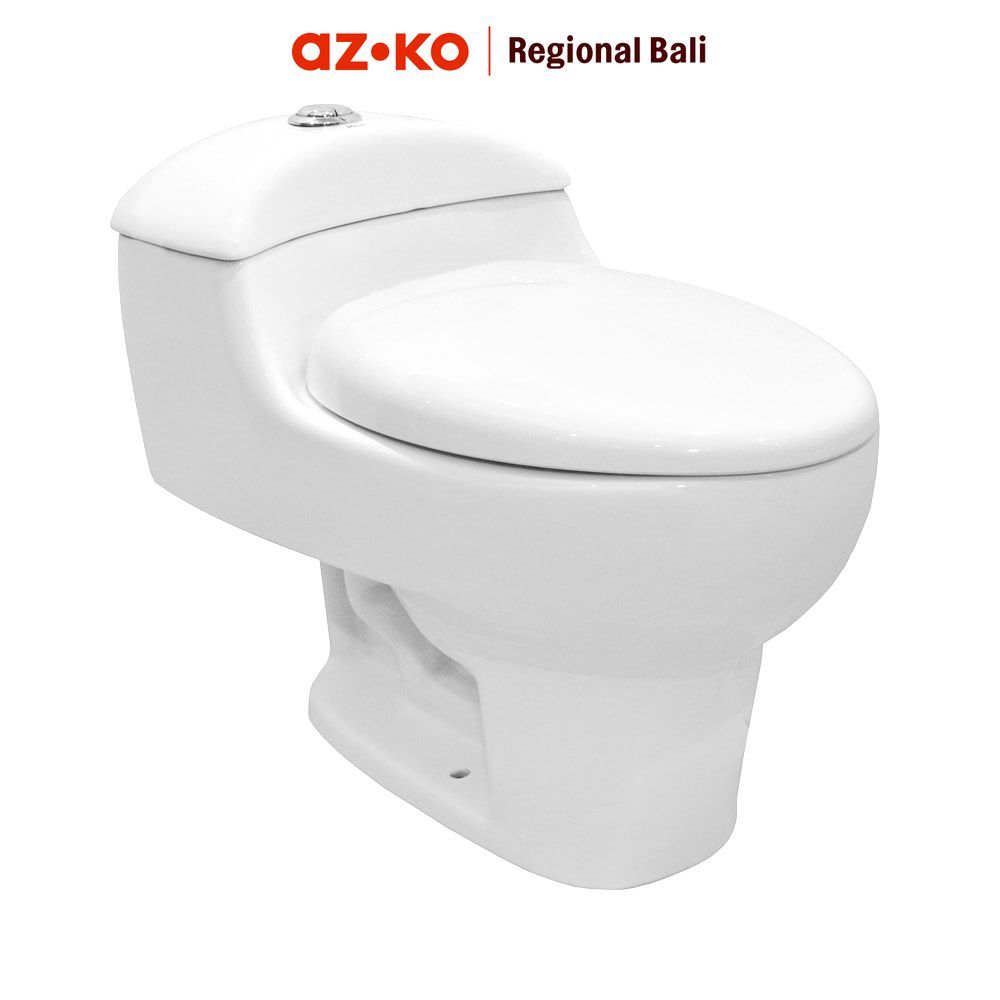 AZKO Fosa Kloset Duduk Monoblock Siphonic Ac815 Sitting Toilet Wc Duduk Perlengkapan Kamar Mandi Bat