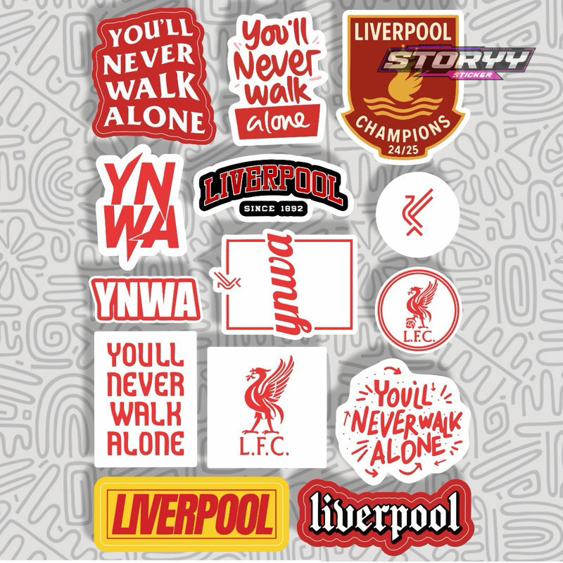 Sticker Liverpool FC || Stiker YNWA sepak bola