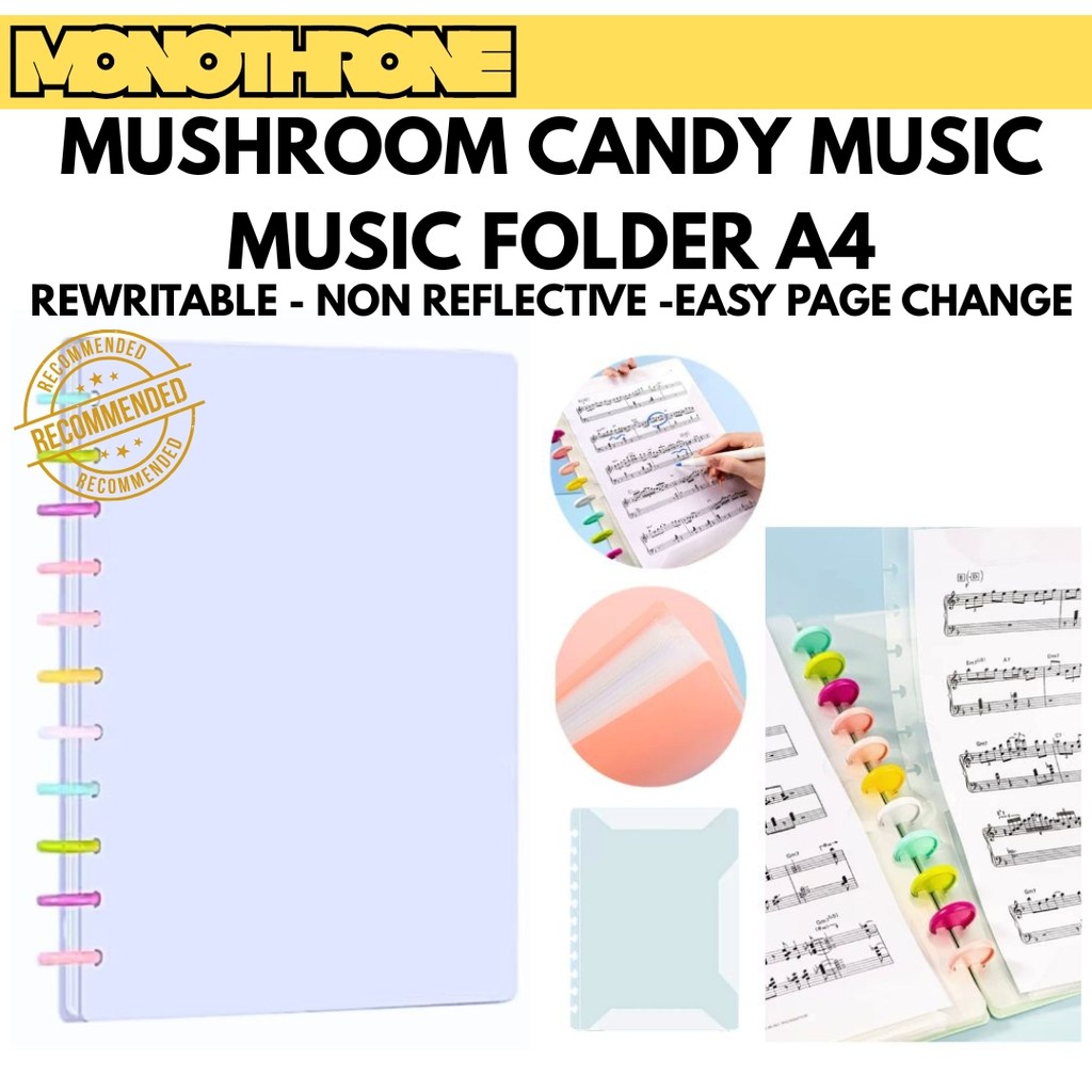 Buku Music Score Musik Folder File Musik Organizer Penyimpanan File Kertas Musik Piano Gitar Not Not