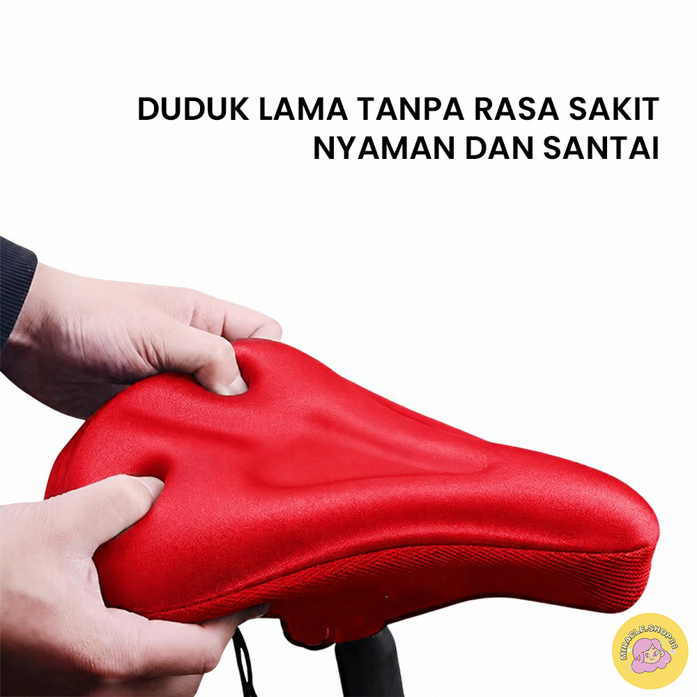 MS Cover Jok Sadel Sepeda 3D Silicone Empuk Anti Panas ZT02