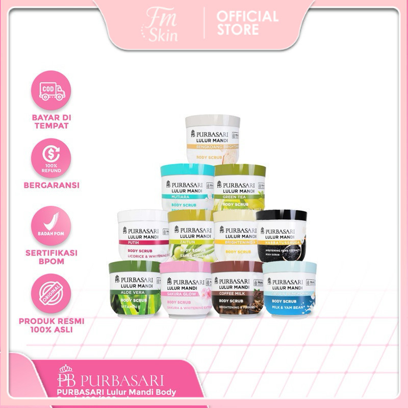 FS  - PURBASARI Lulur Mandi Body Scrub 100 / 200 ml