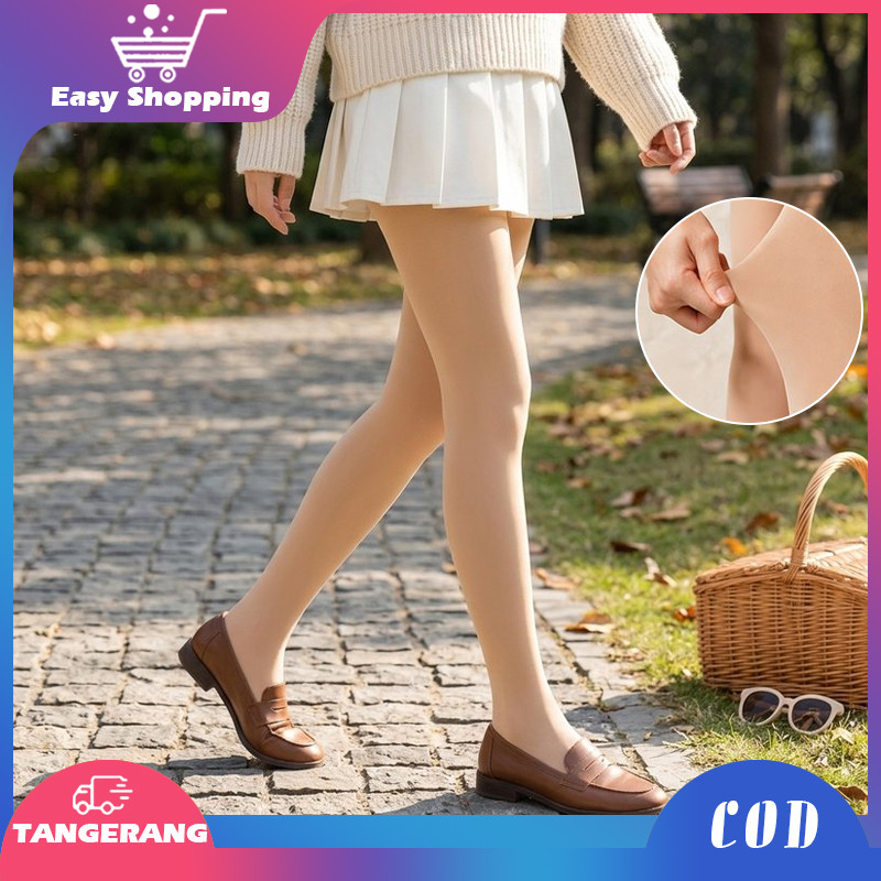 Stocking Kulit Winter Stocking Bare Leg Stocking Terlihat Seperti Kulit Kaki Asli Tebal Hangat