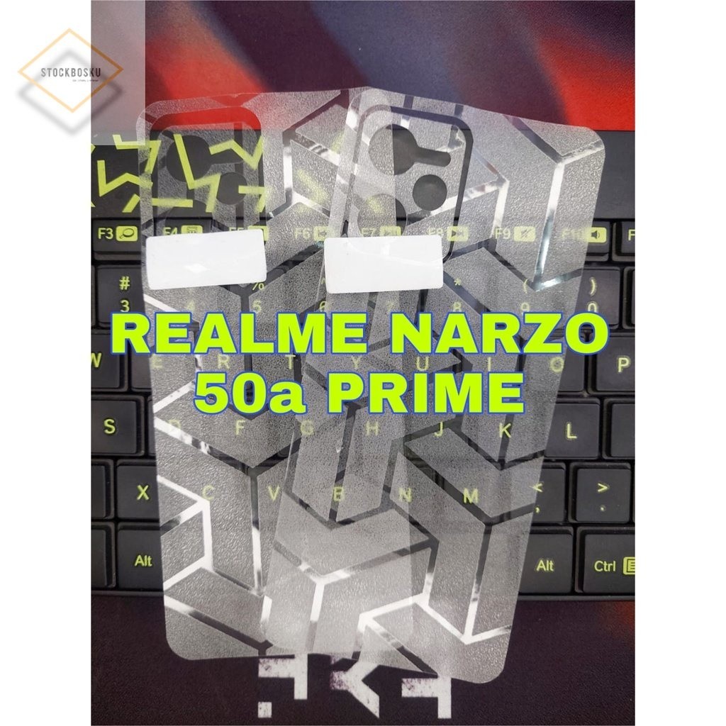 ANTI JAMUR Skin Carbon Realme Narzo 50a Prime Back Skin Optimus Transformers Garskin Handphone COD