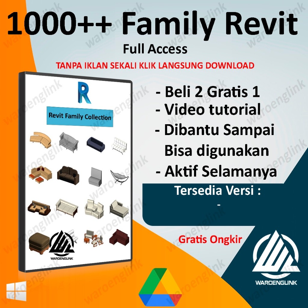 Family Revit Lengkap Revit Library Full Version Windows Lifetime + Bonus Tutorial