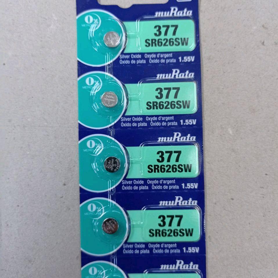 HARGA GROSIR - Baterai Murata 377 SR626SW Original / Perbutir / Batre 0% Mercury / Batu Batrai Awet 