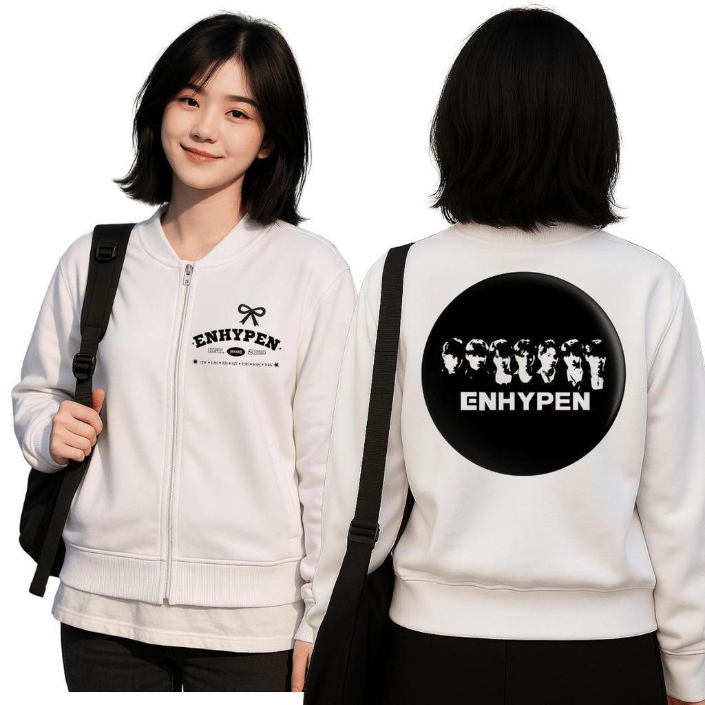 Exslusive Jaket BOMBER enhypen Exslusive DESAIN Di Kpop addict Promo new arrival JAKET BOMBER BASEBA
