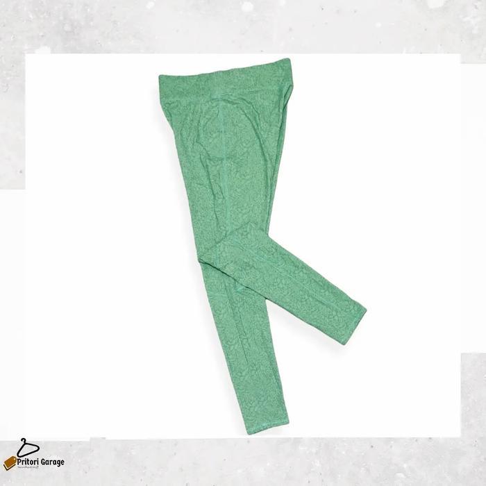 Celana Panjang Legging Pants Cewek GU Uniqlo Green Mint Vintage 30