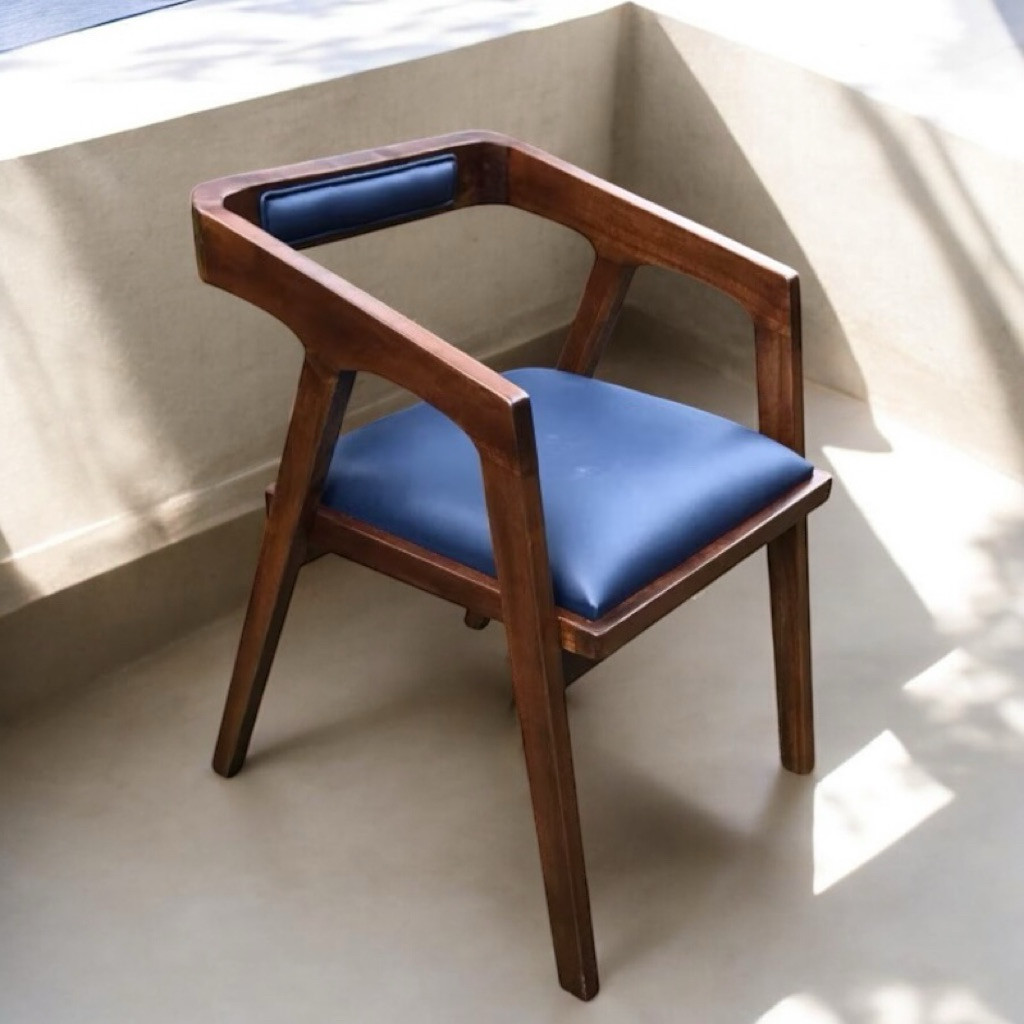 kursi cafe estetik kayu jati / kursi makan cafe kayu kursi cafe unik mewah minimalis / kursi kayu