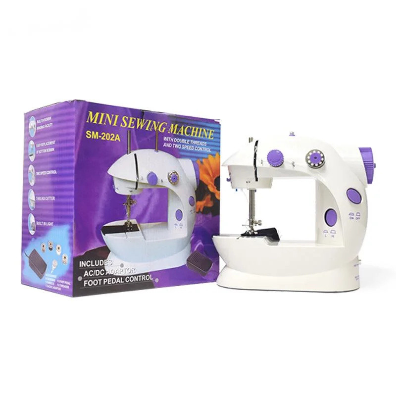 Sewing Machine Electric Household Small Sewing Machine Mini Automatic Pedal Double Speed Sewing Mult