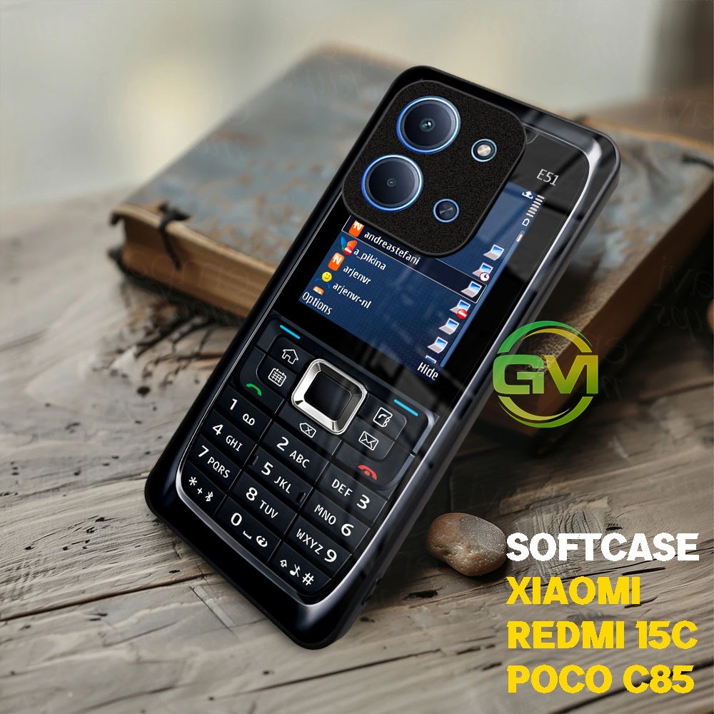 SOFTCASE GLOSSY KILAU XIAOMI Redmi 15c Poco C85 KUALITAS PREMIUM MOTIF NOKIA FEATURE PHONE