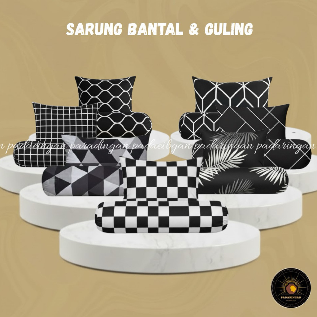 RDO -  sarung bantal dan guling  kotak - kotak  / sarung bantal dan guling Tralis / sarung bantal da