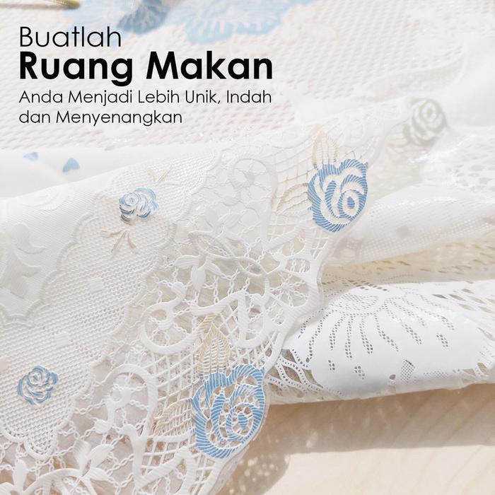 <COD> Loyal Bosque Taplak Meja Makan Motif 6-10 Kursi Taplak Meja Makan Anti Air/Taplak Meja PVC Pre